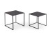Couchtisch >Tina< in Schwarz, Metall - 38x41x38cm (BxHxT)