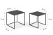 Couchtisch >Tina< in Schwarz, Metall - 38x41x38cm (BxHxT)