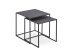 Couchtisch >Tina< in Schwarz, Metall - 38x41x38cm (BxHxT)