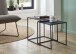 Couchtisch >Tina< in Schwarz, Metall - 38x41x38cm (BxHxT)