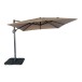 Sonnenschirm >Baza< in Beige, Aluminium, Polyester - 295x260x295cm (BxHxT)