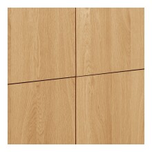 Highboard >Darwin< in Natürlich, MDF, Eiche - 100x140x40cm (BxHxT)