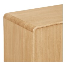 Highboard >Darwin< in Natürlich, MDF, Eiche - 100x140x40cm (BxHxT)
