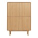 Highboard >Darwin< in Natürlich, MDF, Eiche - 100x140x40cm (BxHxT)