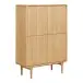 Highboard >Darwin< in Natürlich, MDF, Eiche - 100x140x40cm (BxHxT)