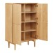 Highboard >Darwin< in Natürlich, MDF, Eiche - 100x140x40cm (BxHxT)