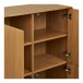 Highboard >Darwin< in Natürlich, MDF, Eiche - 100x140x40cm (BxHxT)