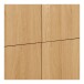 Highboard >Darwin< in Natürlich, MDF, Eiche - 100x140x40cm (BxHxT)