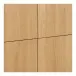 Highboard >Darwin< in Natürlich, MDF, Eiche - 100x140x40cm (BxHxT)