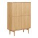 Highboard >Darwin< in Natürlich, MDF, Eiche - 100x140x40cm (BxHxT)