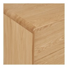 Lowboard >Darwin< in naturfarben, MDF, Eiche - 180x75x45cm (BxHxT)
