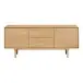 Lowboard >Darwin< in naturfarben, MDF, Eiche - 180x75x45cm (BxHxT)