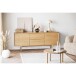 Lowboard >Darwin< in naturfarben, MDF, Eiche - 180x75x45cm (BxHxT)