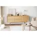 Lowboard >Darwin< in naturfarben, MDF, Eiche - 180x75x45cm (BxHxT)