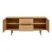 Lowboard >Darwin< in naturfarben, MDF, Eiche - 180x75x45cm (BxHxT)