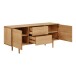 Lowboard >Darwin< in naturfarben, MDF, Eiche - 180x75x45cm (BxHxT)