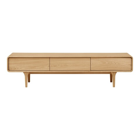 Lowboard >Darwin< in naturfarben, MDF, Eiche - 180x45x45cm (BxHxT)