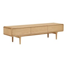 Lowboard >Darwin< in naturfarben, MDF, Eiche - 180x45x45cm (BxHxT)