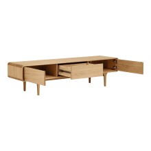 Lowboard >Darwin< in naturfarben, MDF, Eiche - 180x45x45cm (BxHxT)