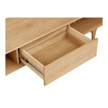 Lowboard >Darwin< in naturfarben, MDF, Eiche - 180x45x45cm (BxHxT)
