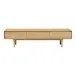 Lowboard >Darwin< in naturfarben, MDF, Eiche - 180x45x45cm (BxHxT)