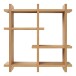 Wandregal >Olsberg< in natürlich, MDF, Eichenfurnier - 40x40x12cm (BxHxT)