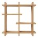 Wandregal >Olsberg< in natürlich, MDF, Eichenfurnier - 40x40x12cm (BxHxT)