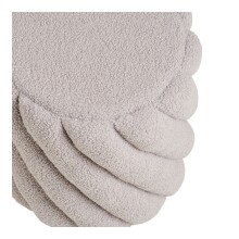 Pouf >Sana< in Grau, Bezugsstoff - 38x40x38cm (BxHxT)