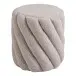 Pouf >Sana< in Grau, Bezugsstoff - 38x40x38cm (BxHxT)