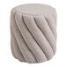 Pouf >Sana< in Grau, Bezugsstoff - 38x40x38cm (BxHxT)
