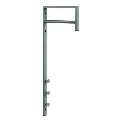 Wandgarderobe >Trento< in grün, Metall - 3x82x30cm (BxHxT)