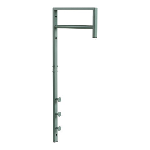 Wandgarderobe >Trento< in grün, Metall - 3x82x30cm (BxHxT)