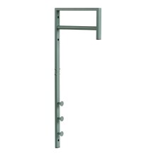 Wandgarderobe >Trento< in grün, Metall -...