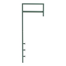 Wandgarderobe >Trento< in grün, Metall - 3x82x30cm (BxHxT)
