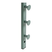 Wandgarderobe >Trento< in grün, Metall - 3x82x30cm (BxHxT)