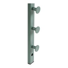 Wandgarderobe >Trento< in grün, Metall - 3x82x30cm (BxHxT)