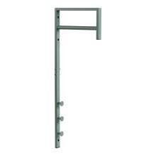 Wandgarderobe >Trento< in grün, Metall - 3x82x30cm (BxHxT)