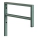 Wandgarderobe >Trento< in grün, Metall - 3x82x30cm (BxHxT)