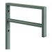 Wandgarderobe >Trento< in grün, Metall - 3x82x30cm (BxHxT)