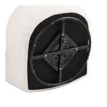 Drehsessel >Milo< in weiss, Bezugsstoff - 67x70x74cm (BxHxT)