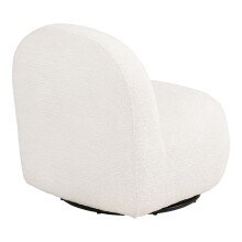 Drehsessel >Milo< in weiss, Bezugsstoff - 67x70x74cm (BxHxT)