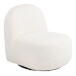 Drehsessel >Milo< in weiss, Bezugsstoff - 67x70x74cm (BxHxT)