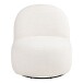 Drehsessel >Milo< in weiss, Bezugsstoff - 67x70x74cm (BxHxT)