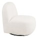 Drehsessel >Milo< in weiss, Bezugsstoff - 67x70x74cm (BxHxT)