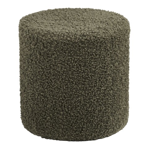 Pouf >Ejby< in Grün, Polyester - 34x36x34cm (BxHxT)