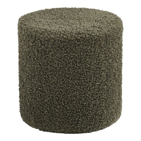 Pouf >Ejby< in Grün, Polyester - 34x36x34cm (BxHxT)