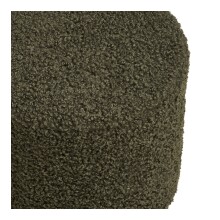 Pouf >Ejby< in Grün, Polyester - 34x36x34cm (BxHxT)