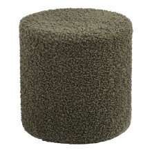 Pouf >Ejby< in Grün, Polyester - 34x36x34cm...