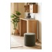 Pouf >Ejby< in Grün, Polyester - 34x36x34cm (BxHxT)