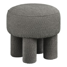 Pouf >Canberra< in anthrazitgrau (Holzkohle),...